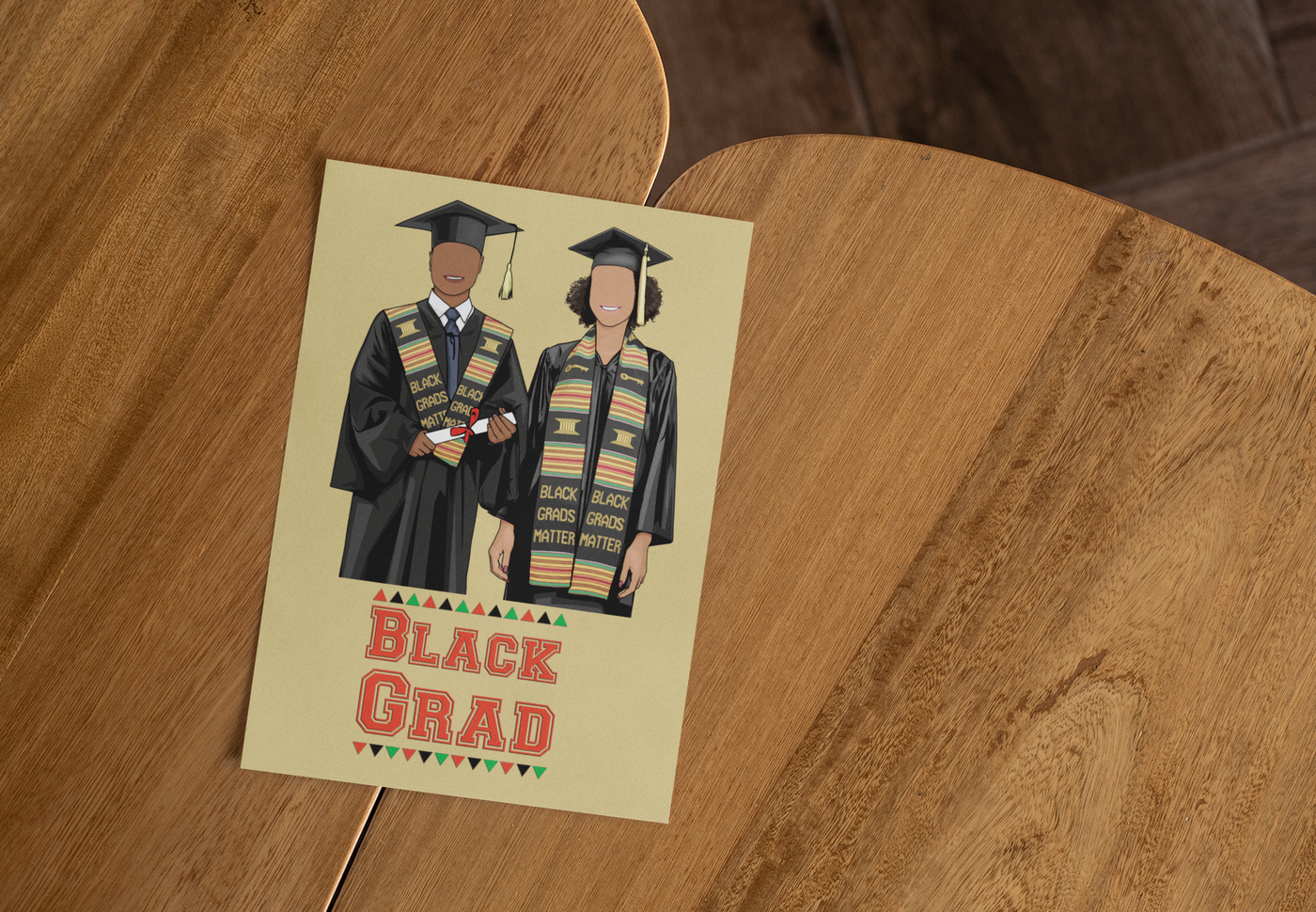 Black Grads Matter Greeting Card