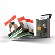 Black History Cards, Edition 3: African Americans Athletes showcases dozens of athletes who have made a tremendous impact both inside and outside their respective arenas. Did you know that Kobe Bryant authored six books, won an Academy Award...on top of being an all-world player? Or how about the fact that Jackie Robinson earned a Presidential Medal of Freedom, and has his number 42 retired by every Major League team?