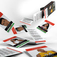 Black History Cards, Edition 3: African Americans Athletes showcases dozens of athletes who have made a tremendous impact both inside and outside their respective arenas. Did you know that Kobe Bryant authored six books, won an Academy Award...on top of being an all-world player? Or how about the fact that Jackie Robinson earned a Presidential Medal of Freedom, and has his number 42 retired by every Major League team?