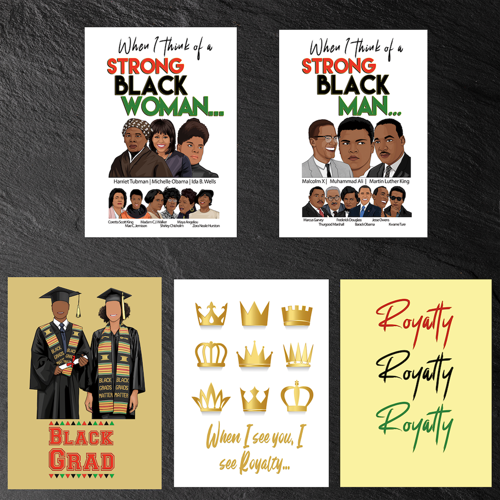 All 5 Black365 Greeting Cards (Buy 4, get 1 Free!)